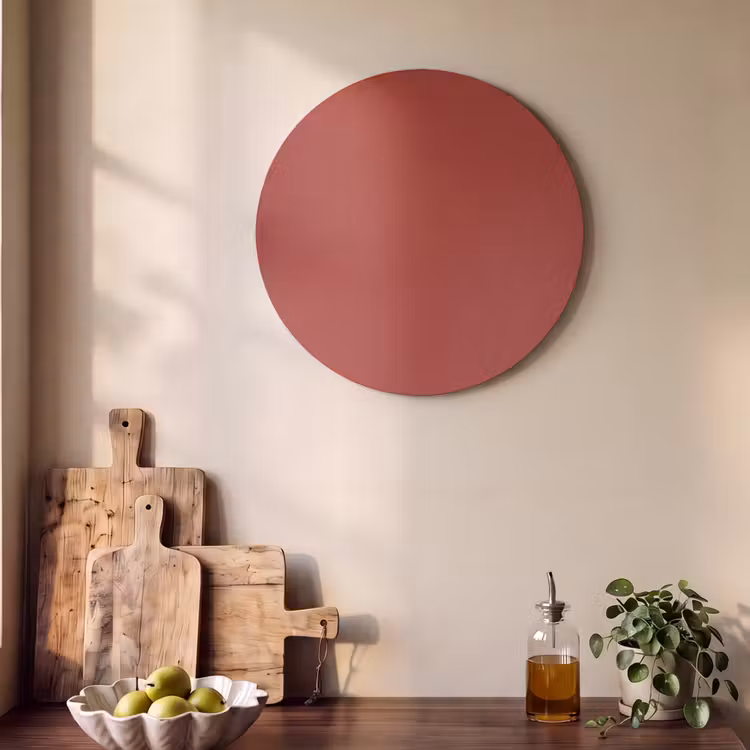 Akoestisch schilderij rond - Deep - Crimson - Rood — 4
