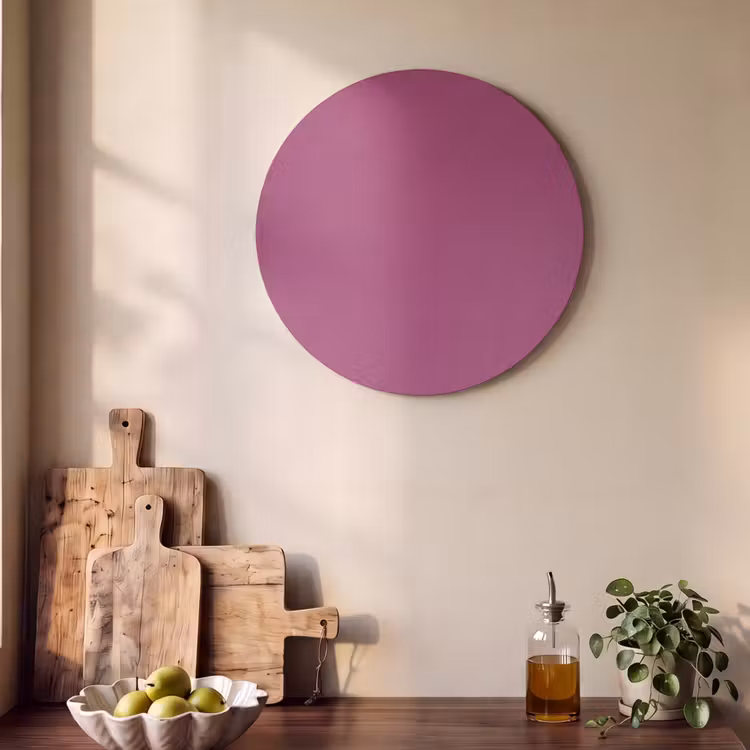 Akoestisch schilderij rond - Deep - Magenta - Paars — 4