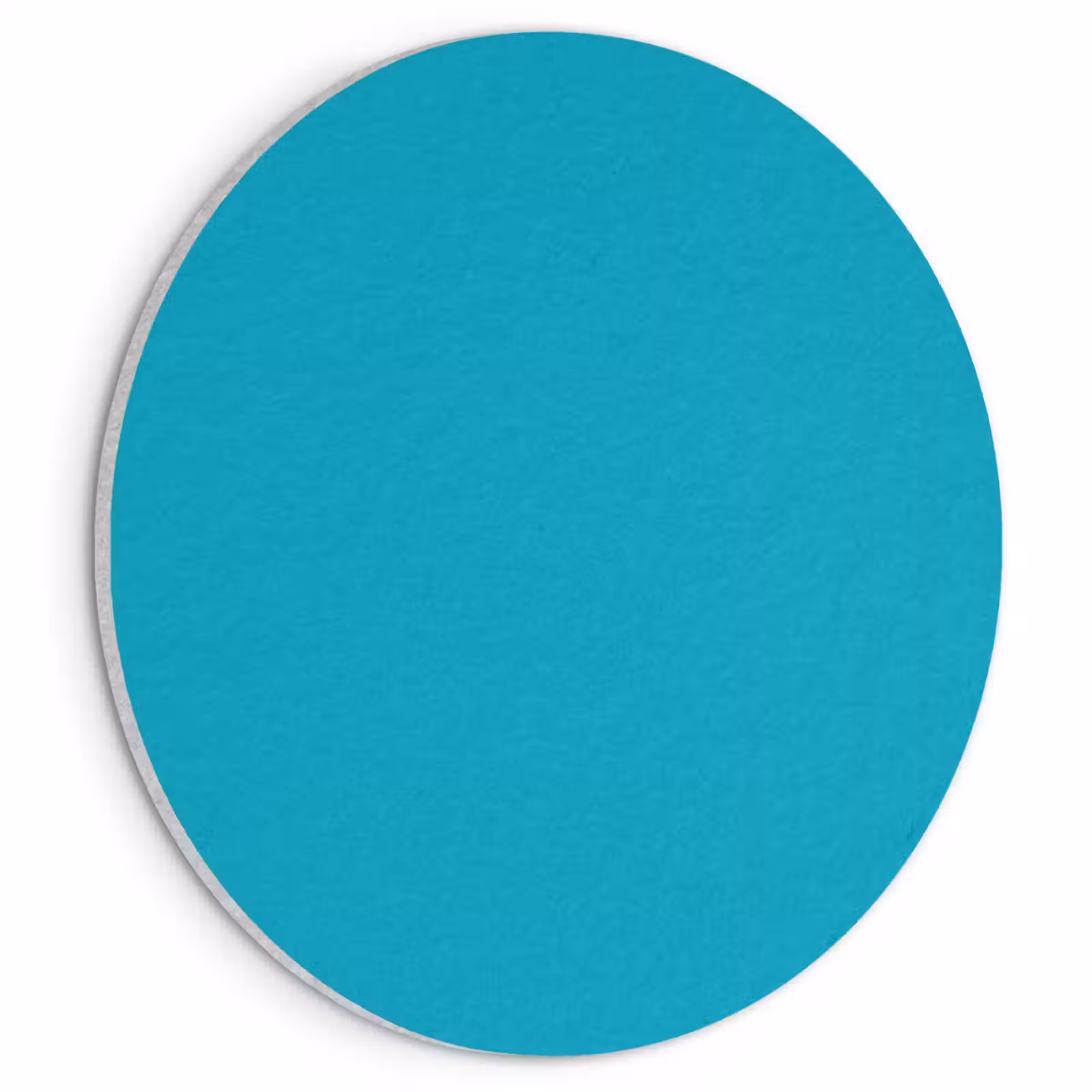 Akoestisch schilderij rond - Deep - Turquoise - Turkoois — 1