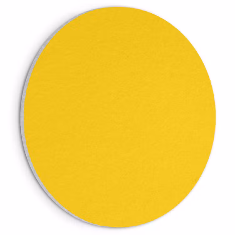 Akoestisch schilderij rond - Antique - Gold - Geel — 1