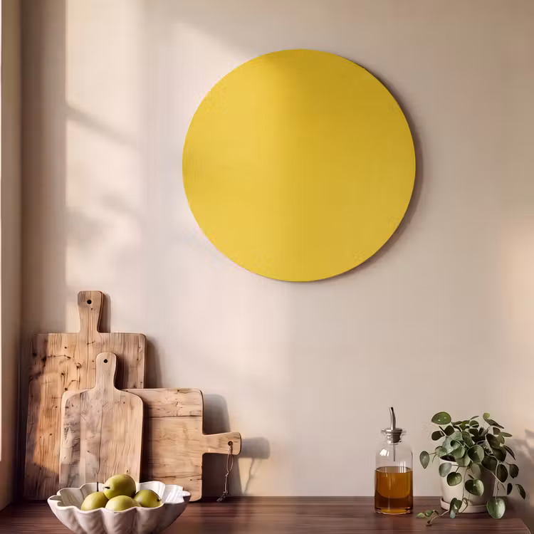 Akoestisch schilderij rond - Antique - Gold - Geel — 4