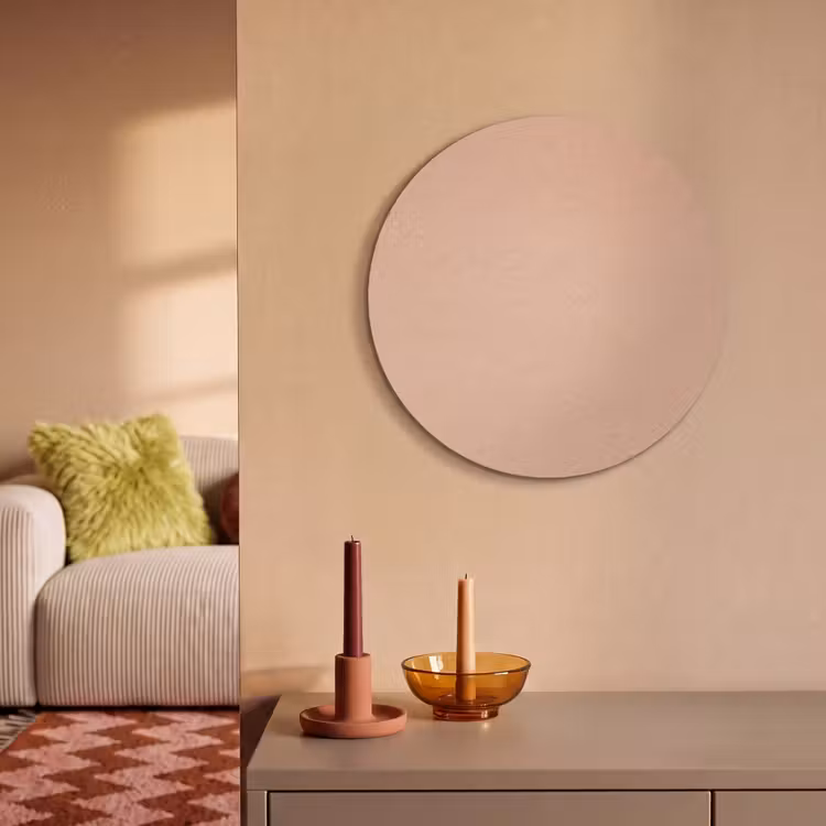 Akoestisch schilderij rond - Blush - Terracotta - Nude — 3