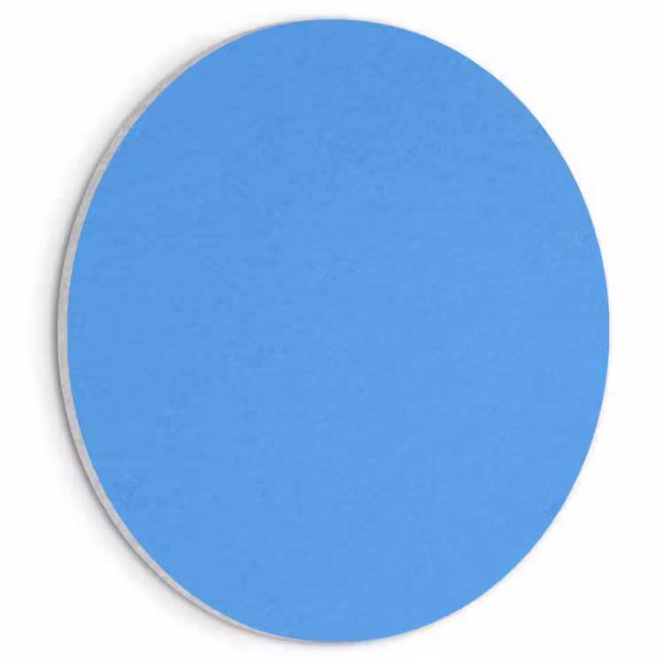 Akoestisch schilderij rond - Bright - Azure - Blauw — 1