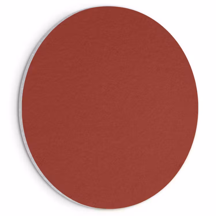 Akoestisch schilderij rond - Burnt - Copper - Rood — 1