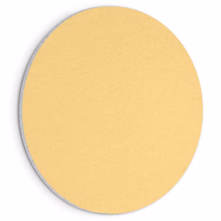 Akoestisch schilderij rond - Butter - Geel - Yellow — 1