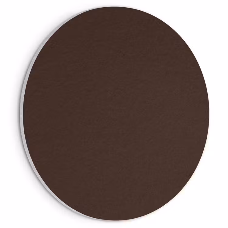 Akoestisch schilderij rond - Dark - Chocolate - Bruin — 1