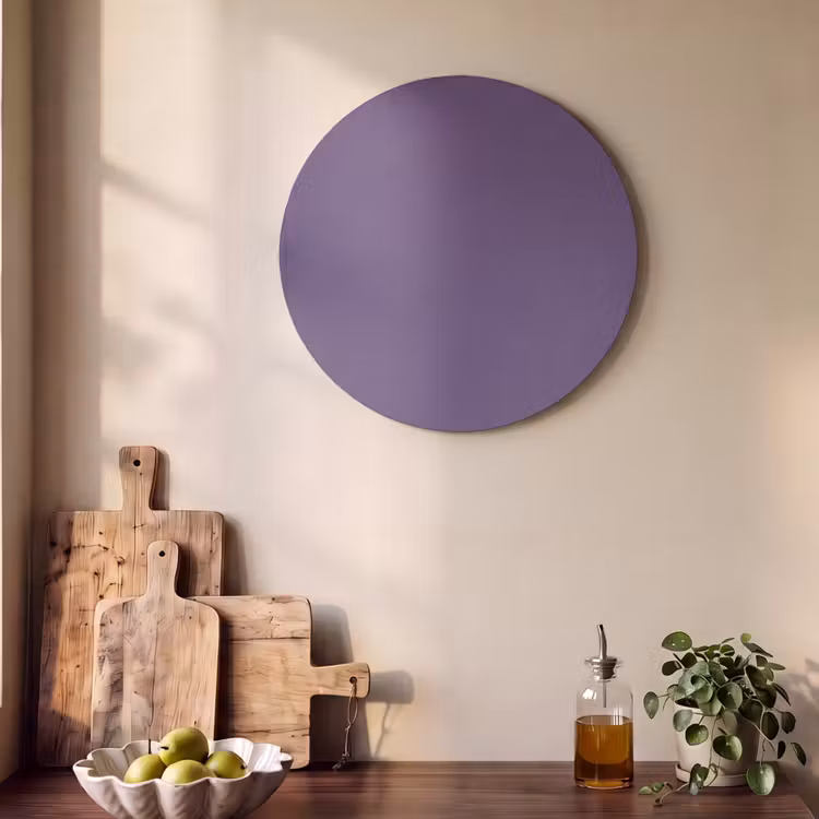 Akoestisch schilderij rond - Deep - Plum - Paars — 4