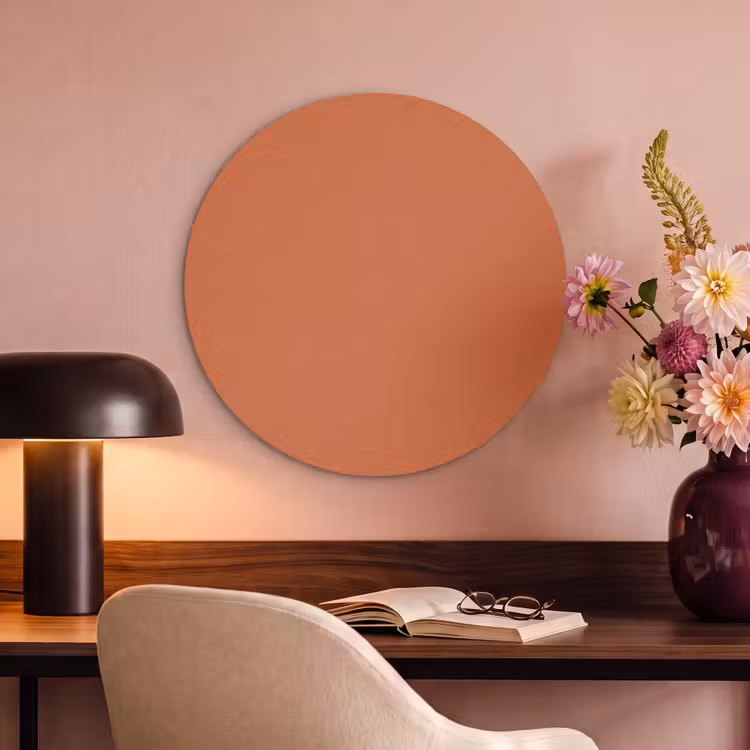 Akoestisch schilderij rond - Classic - Terracotta - Oranje — 2