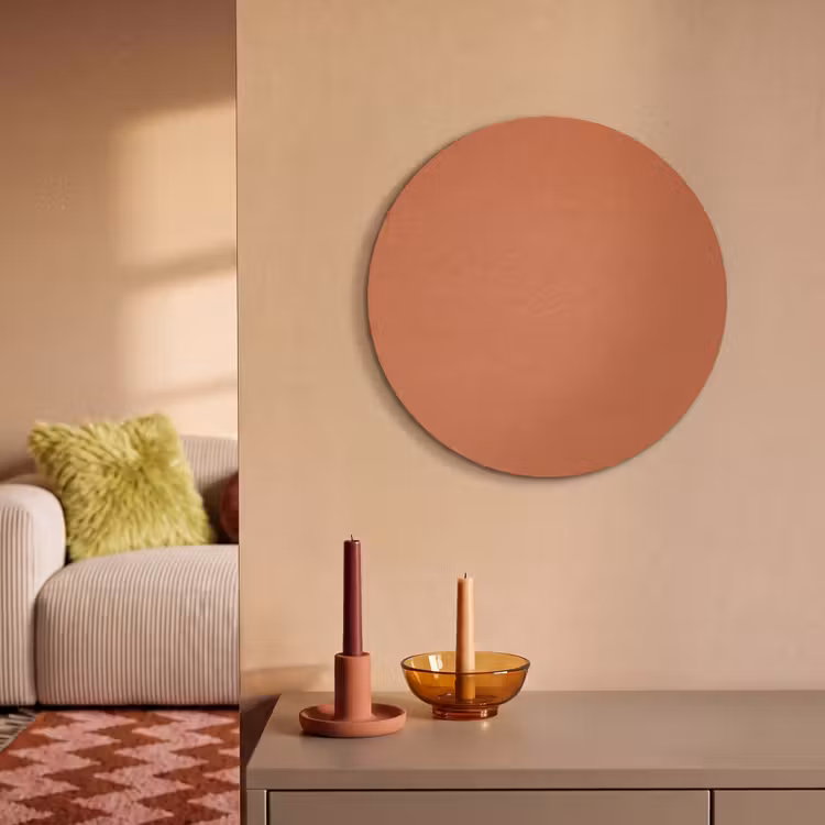 Akoestisch schilderij rond - Classic - Terracotta - Oranje — 3