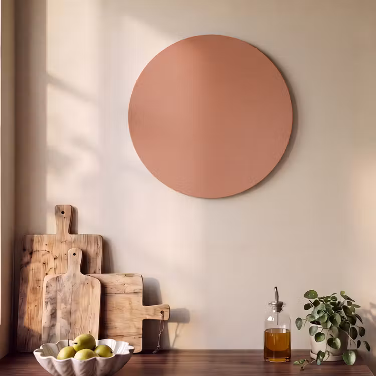 Akoestisch schilderij rond - Classic - Terracotta - Oranje — 4