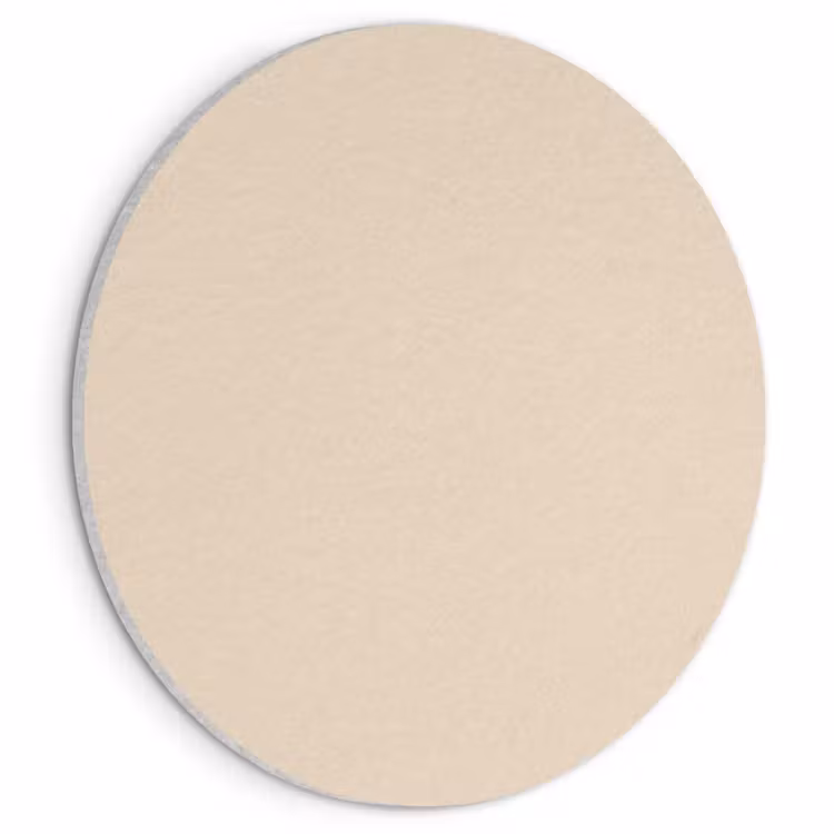 Akoestisch schilderij rond - Cream - Nude - Neutraal — 1