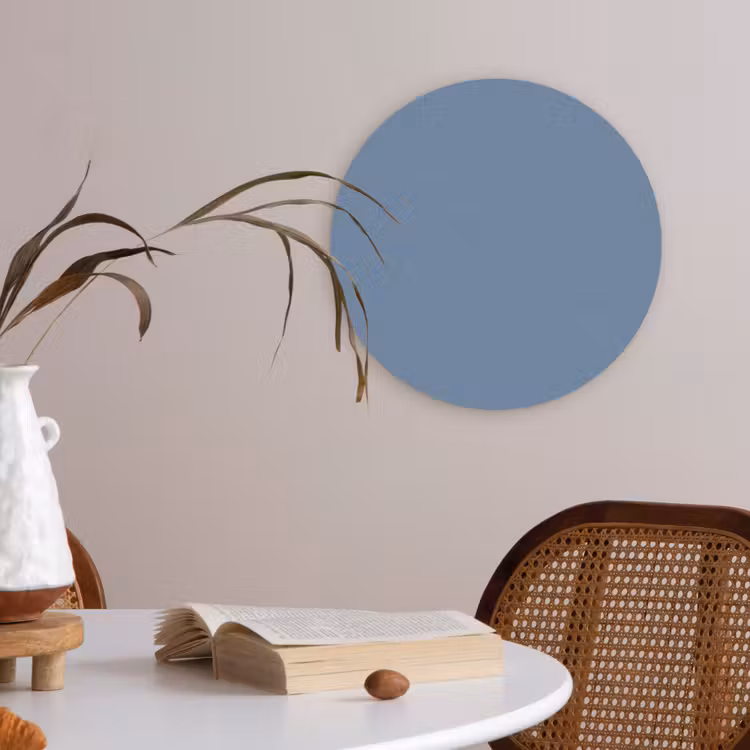 Akoestisch schilderij rond - Denim - Breeze - Blauw — 2