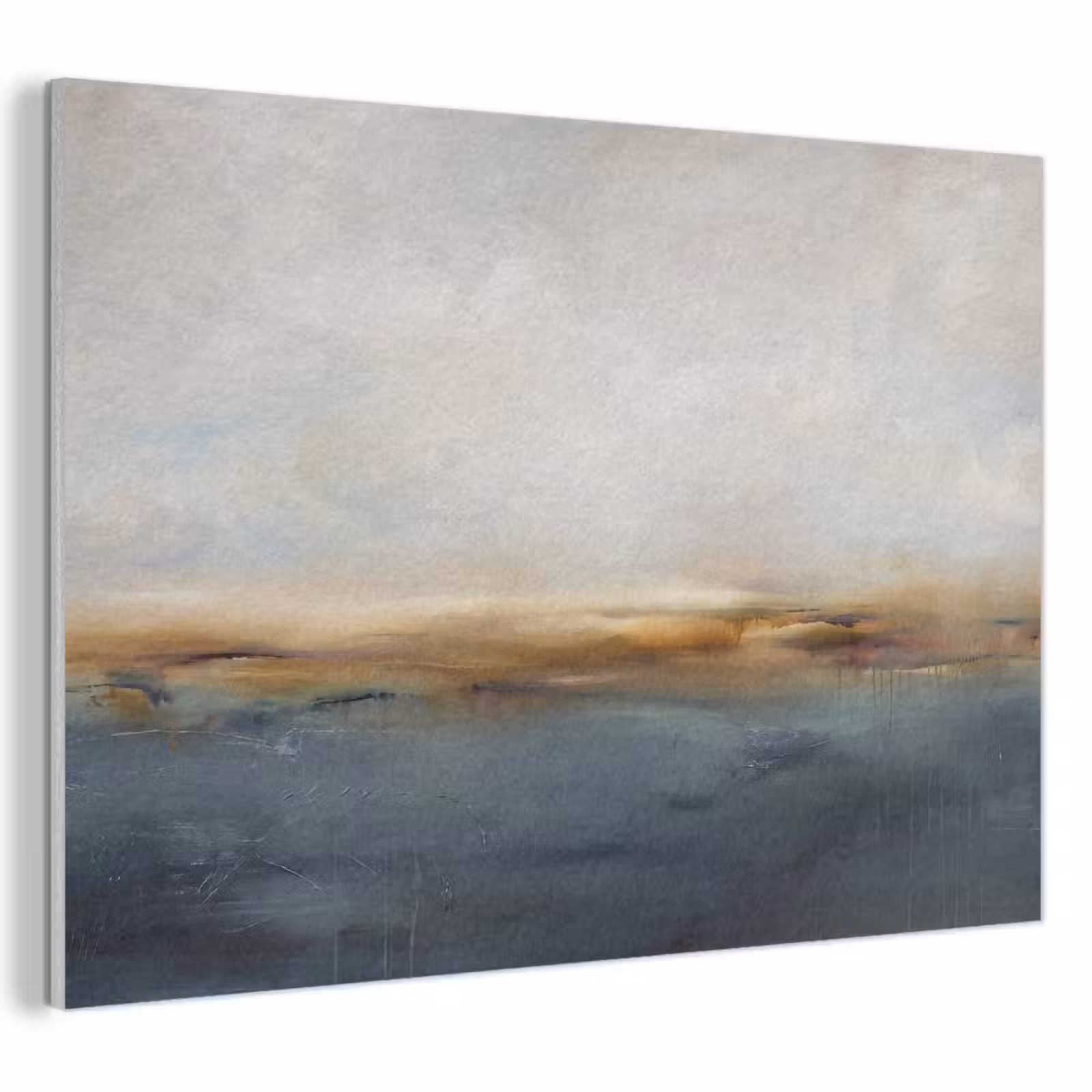 Akoestisch schilderij - Abstract - Horizon - Water - Modern - Beige — 1