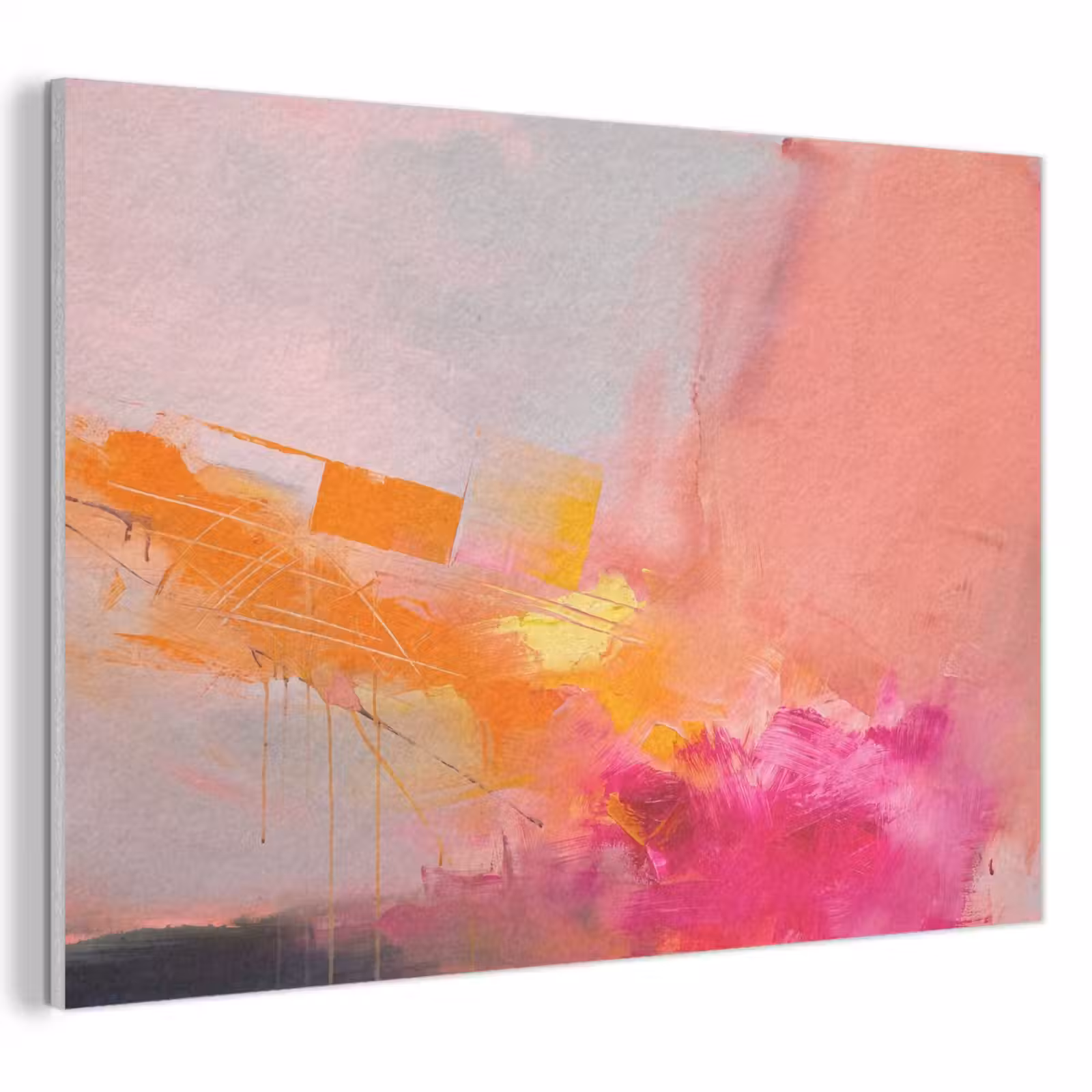 Akoestisch schilderij - Abstract - Kleurrijk - Modern - Roze — 1
