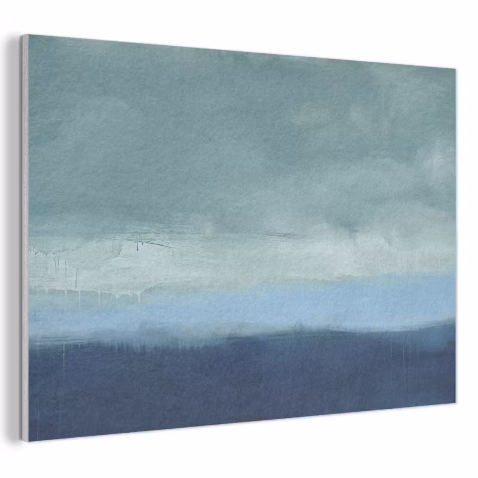 Akoestisch schilderij - Abstract - Lagen - Rust - Modern - Blauw — 1