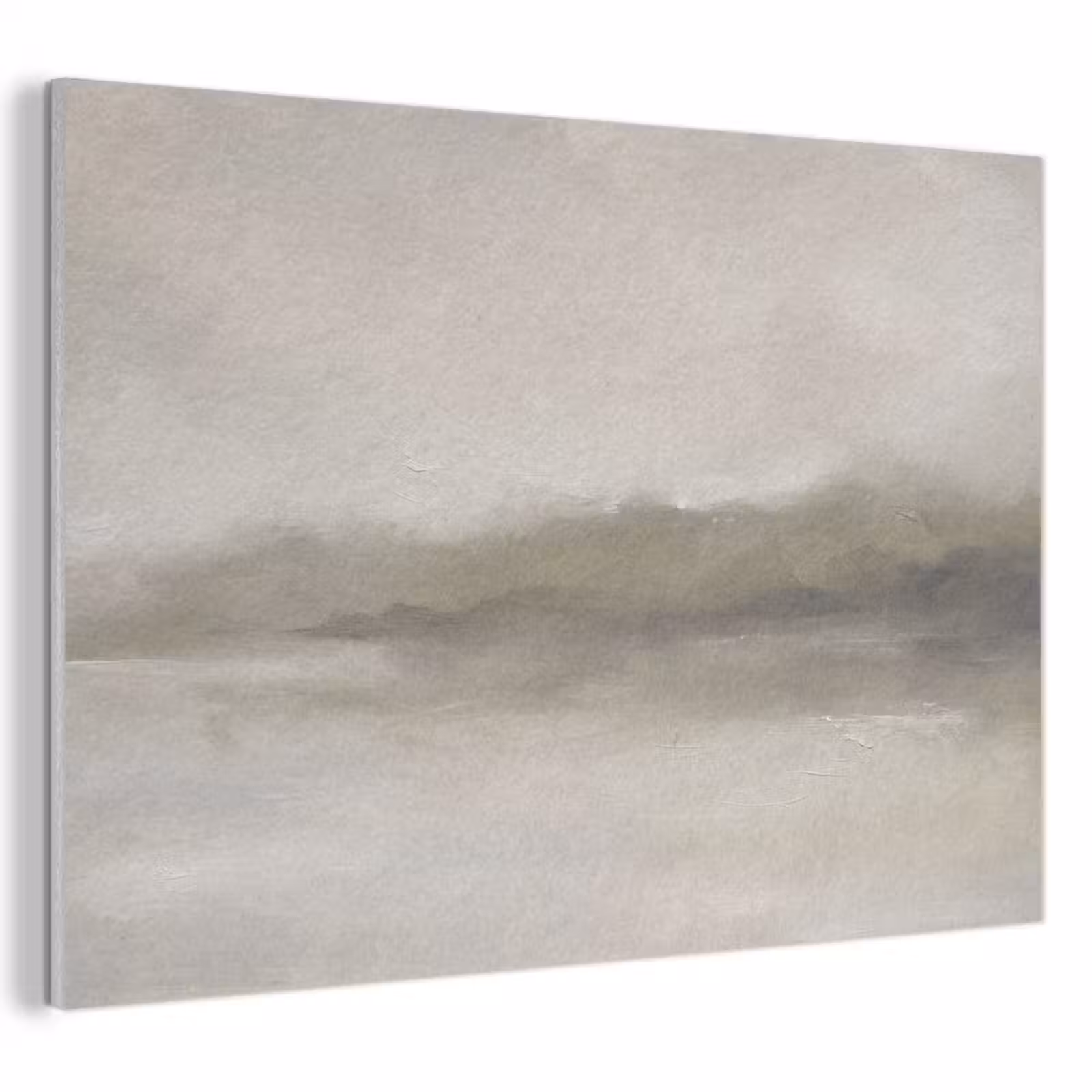 Akoestisch schilderij - Abstract - Landschap - Nevel - Modern - Grijs — 1