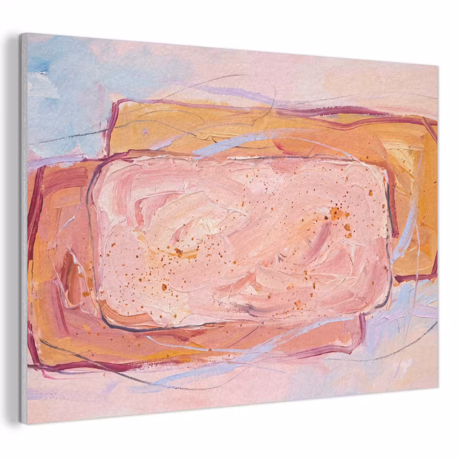 Akoestisch schilderij - Abstract - Vormen - Modern - Roze — 1