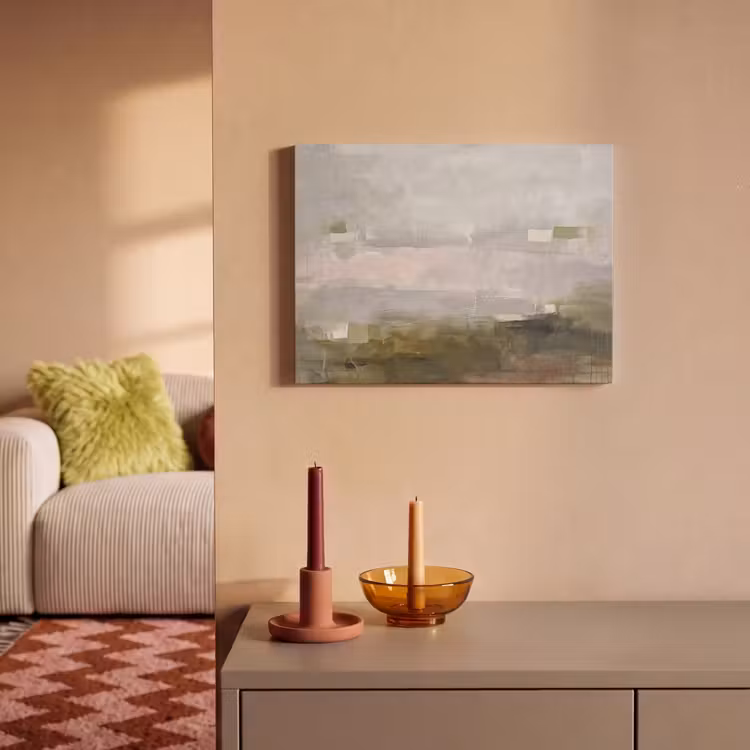 Akoestisch schilderij - Abstract - Gelaagd - Kunst - Modern - Grijs-Groen — 2