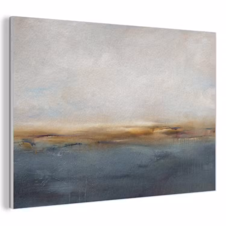 Akoestisch schilderij - Abstract - Horizon - Water - Modern - Beige — 1