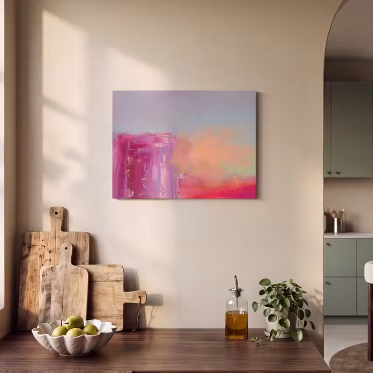 Akoestisch schilderij - Abstract - Kleuren - Modern - Roze — 3