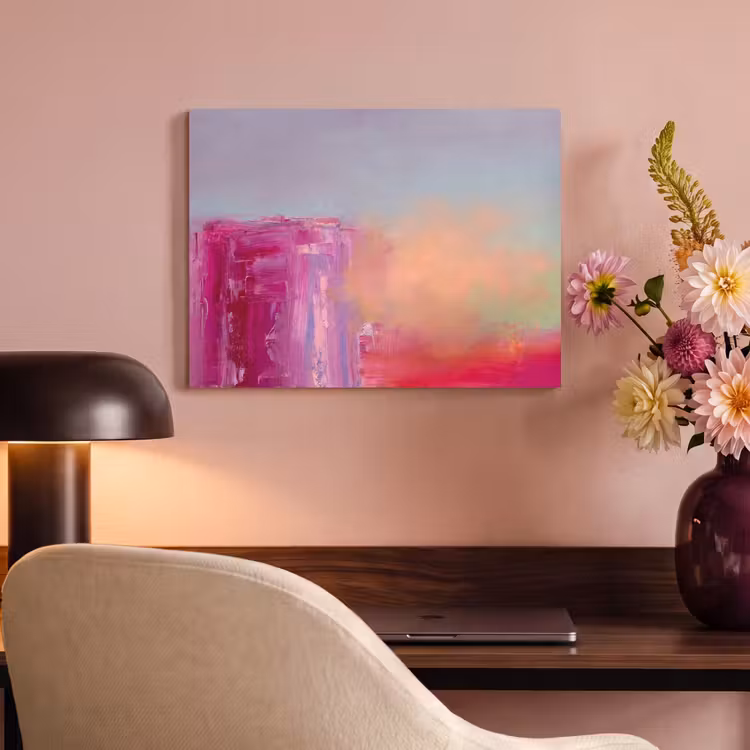 Akoestisch schilderij - Abstract - Kleuren - Modern - Roze — 4