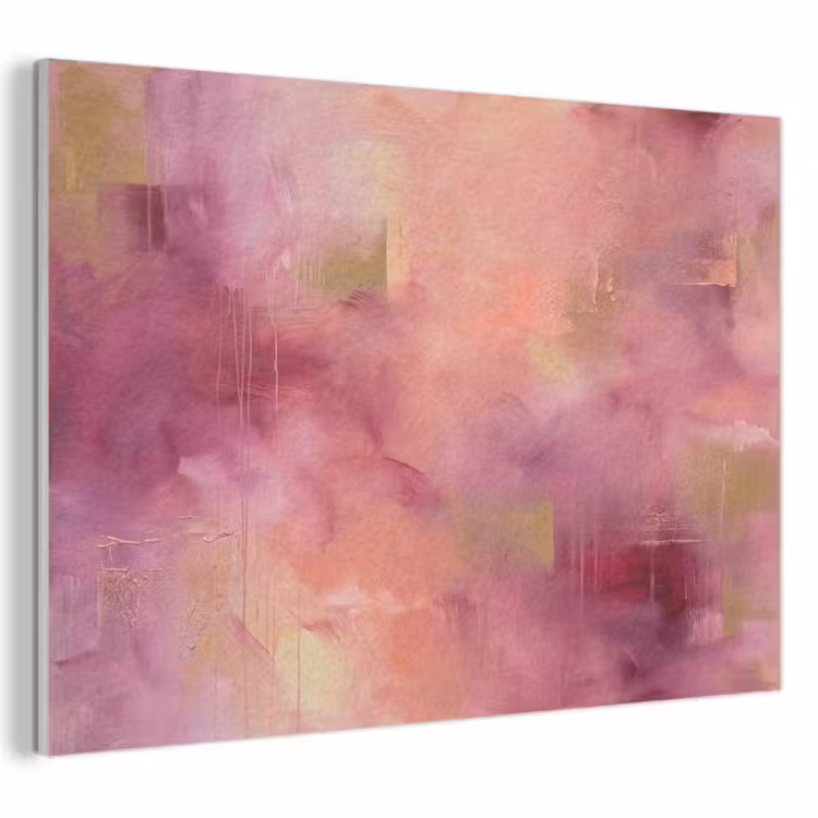 Akoestisch schilderij - Abstract - Kleuren - Modern - Roze - Paars — 1