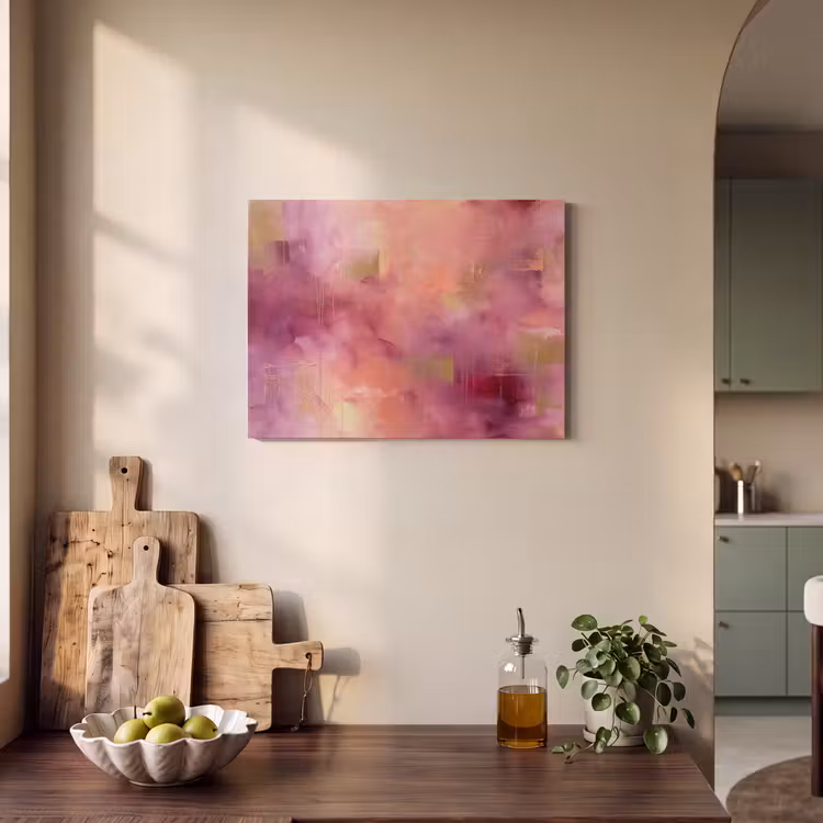 Akoestisch schilderij - Abstract - Kleuren - Modern - Roze - Paars — 3