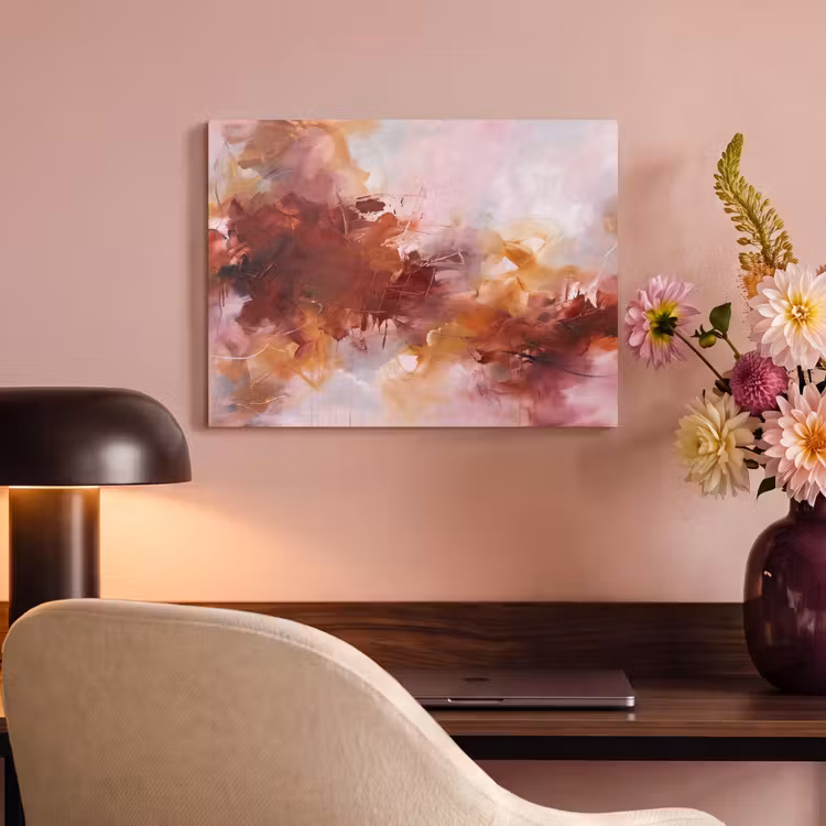 Akoestisch schilderij - Abstract - Kleurrijk - Kunst - Modern - Roze-Rood — 4