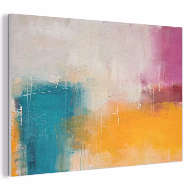 Akoestisch schilderij - Abstract - Kleurrijk - Modern - Kunst - Oranje — 1