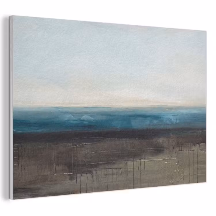 Akoestisch schilderij - Abstract - Landschap - Horizon - Blauw - Modern — 1