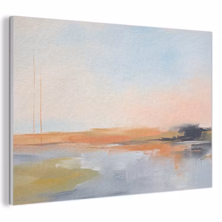 Akoestisch schilderij - Abstract - Landschap - Horizon - Modern - Kleurrijk — 1