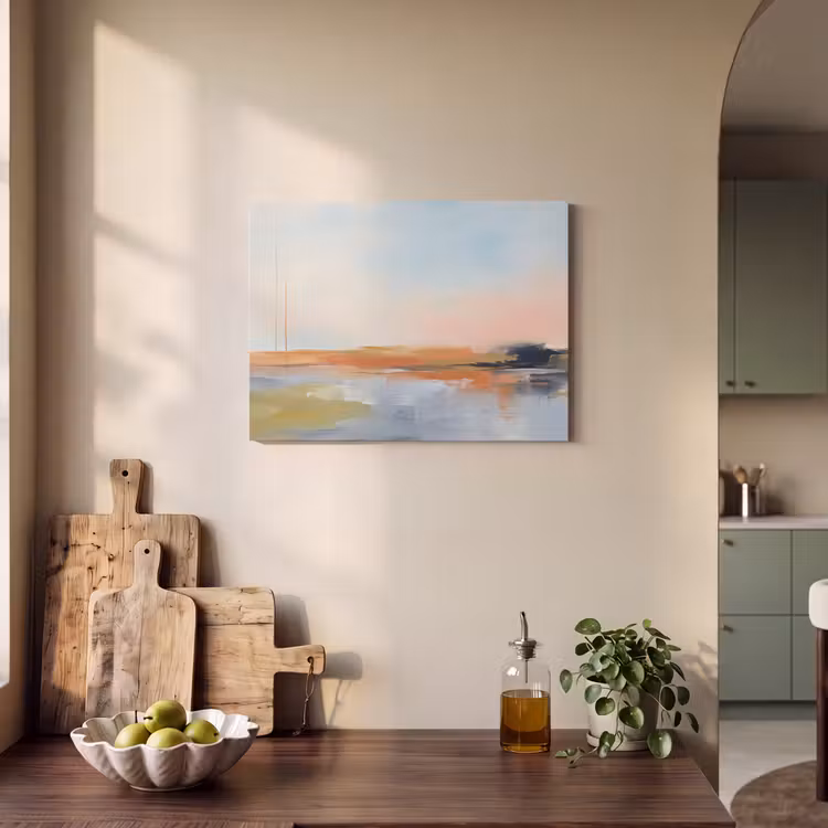 Akoestisch schilderij - Abstract - Landschap - Horizon - Modern - Kleurrijk — 3