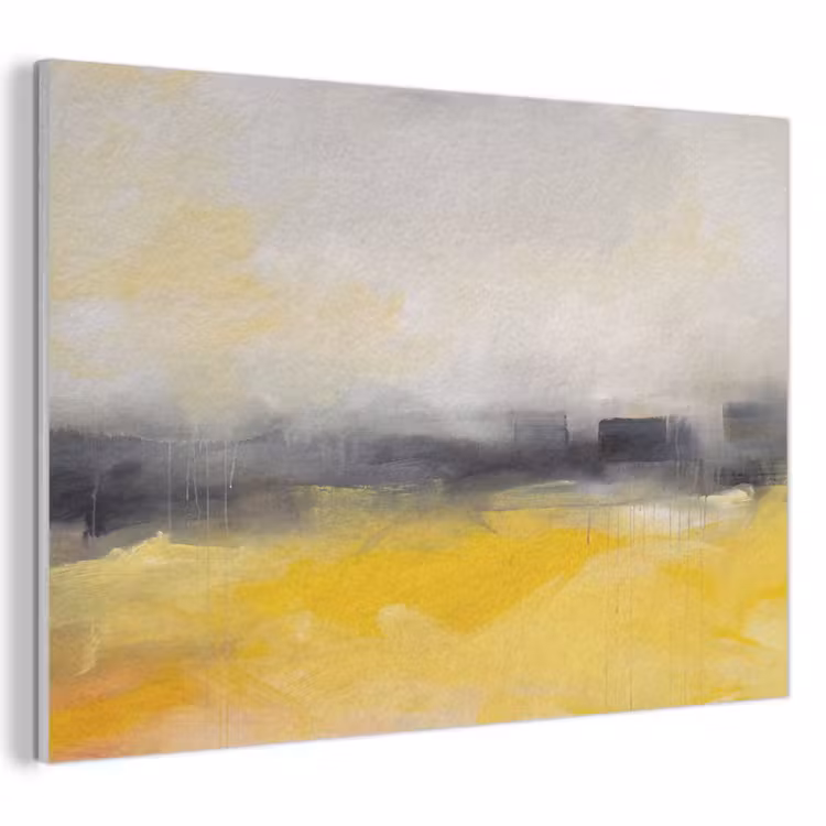 Akoestisch schilderij - Abstract - Landschap - Modern - Geel — 1