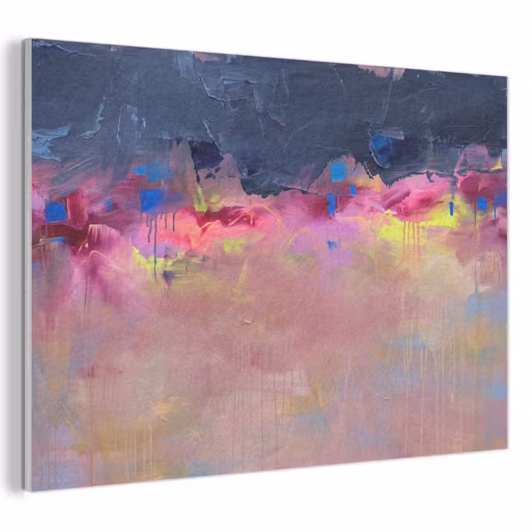 Akoestisch schilderij - Abstract - Textuur - Kleuren - Modern - Roze — 1