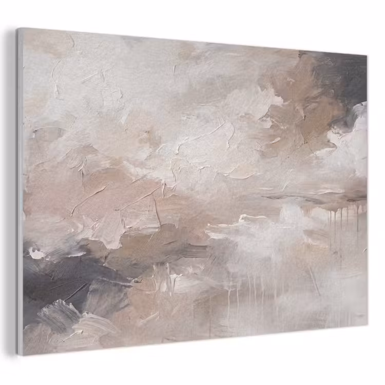 Akoestisch schilderij - Abstract - Textuur - Kunst - Modern - Beige — 1
