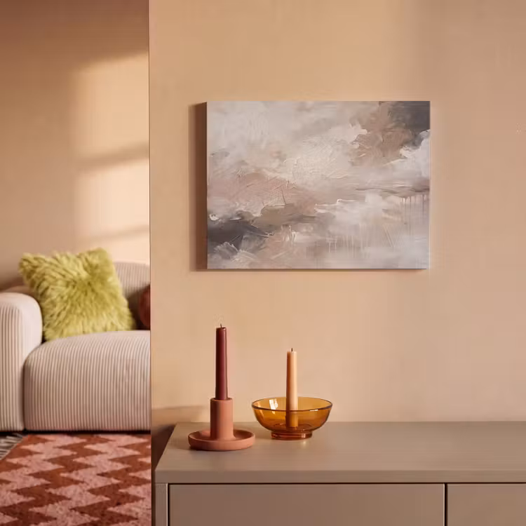 Akoestisch schilderij - Abstract - Textuur - Kunst - Modern - Beige — 2