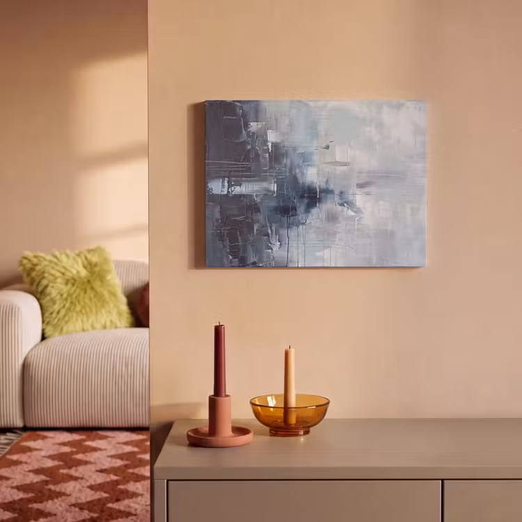 Akoestisch schilderij - Abstract - Textuur - Kunst - Modern - Blauw — 2