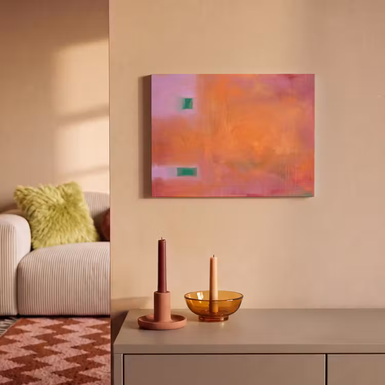 Akoestisch schilderij - Abstract - Vlakken - Kunst - Modern - Oranje — 2