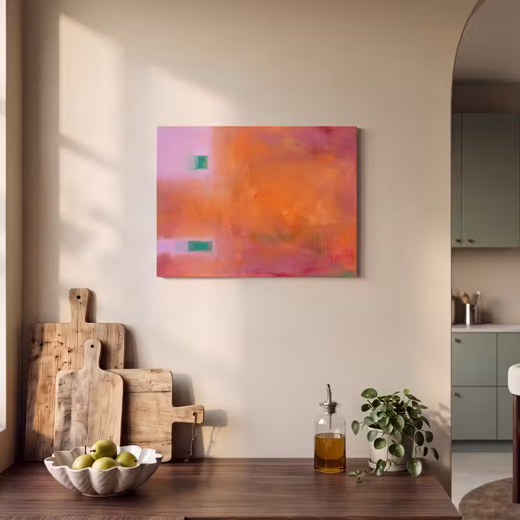 Akoestisch schilderij - Abstract - Vlakken - Kunst - Modern - Oranje — 3