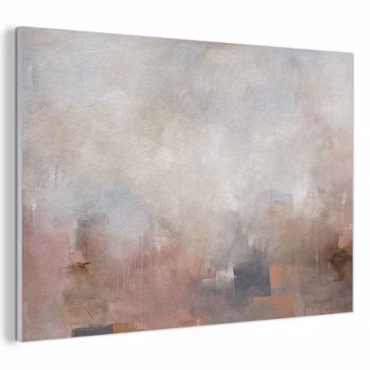 Akoestisch schilderij - Abstract - Vloeiend - Kunst - Modern - Beige — 1
