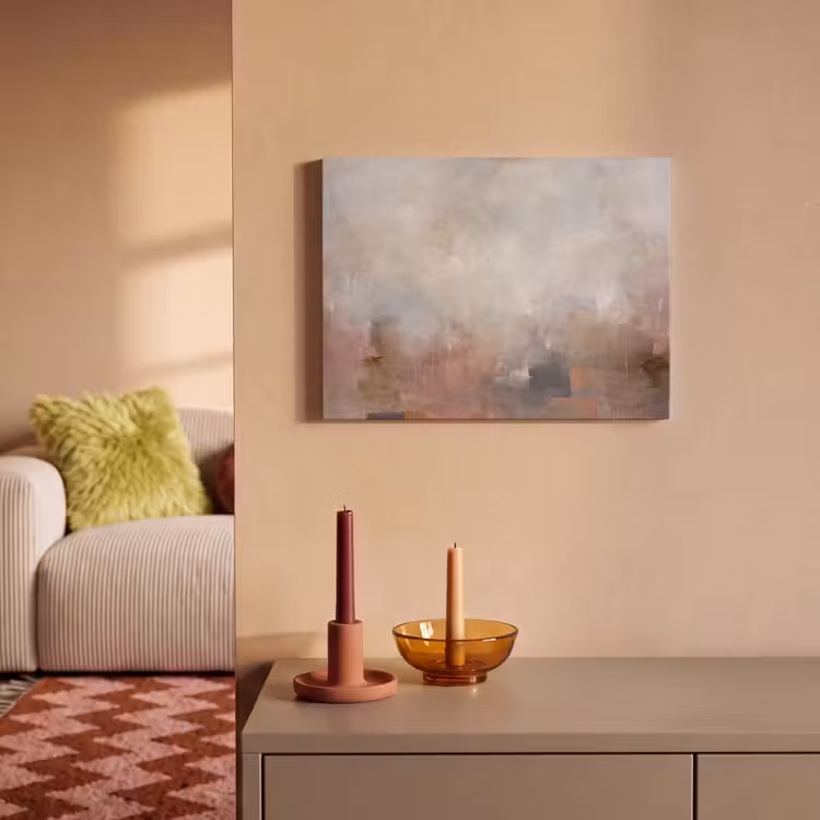 Akoestisch schilderij - Abstract - Vloeiend - Kunst - Modern - Beige — 2