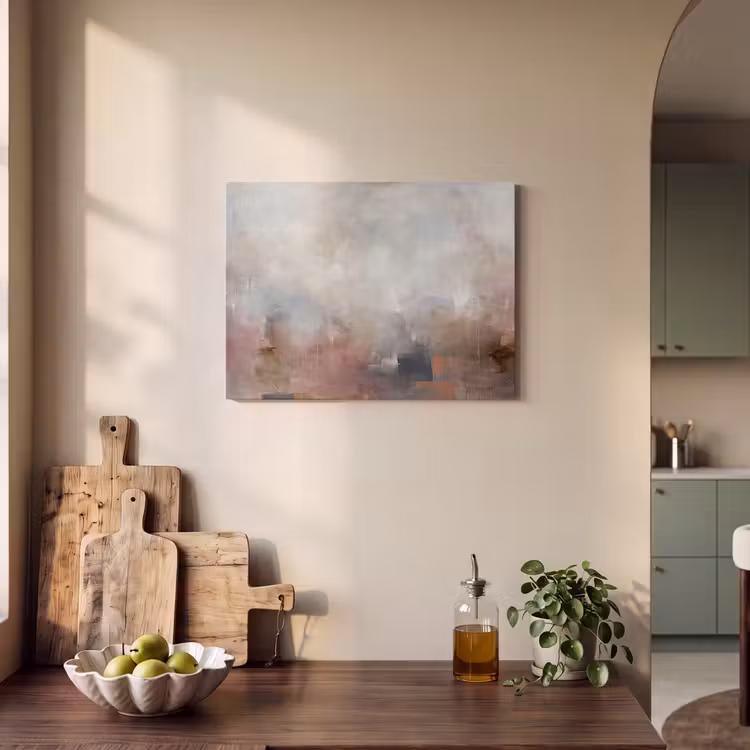 Akoestisch schilderij - Abstract - Vloeiend - Kunst - Modern - Beige — 3