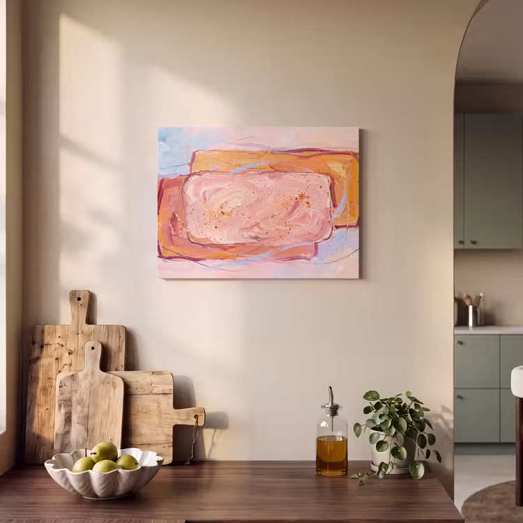 Akoestisch schilderij - Abstract - Vormen - Modern - Roze — 3
