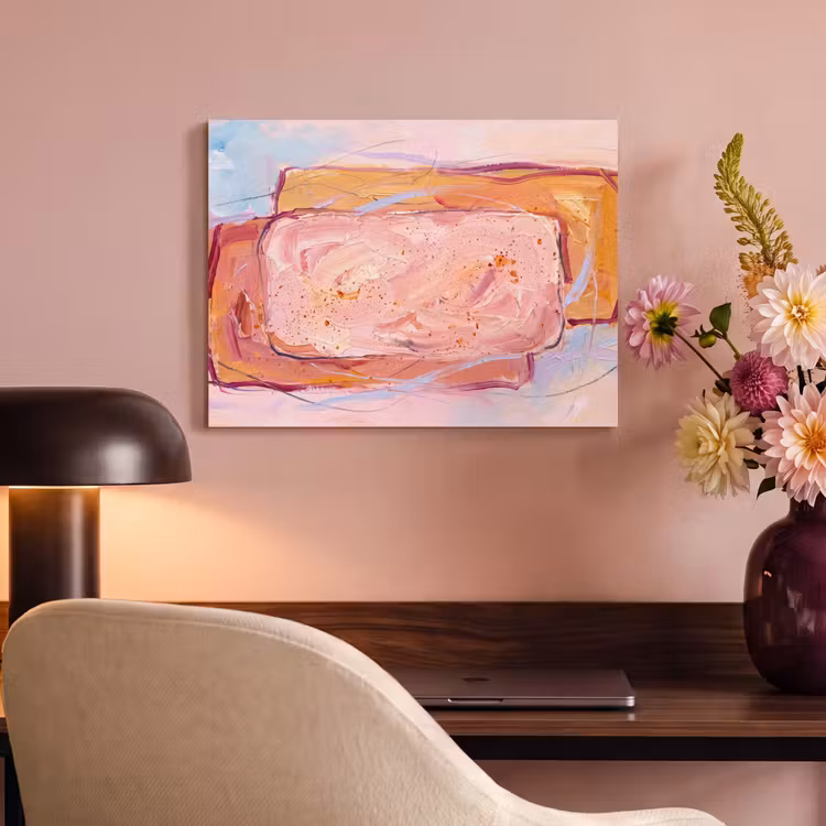 Akoestisch schilderij - Abstract - Vormen - Modern - Roze — 4