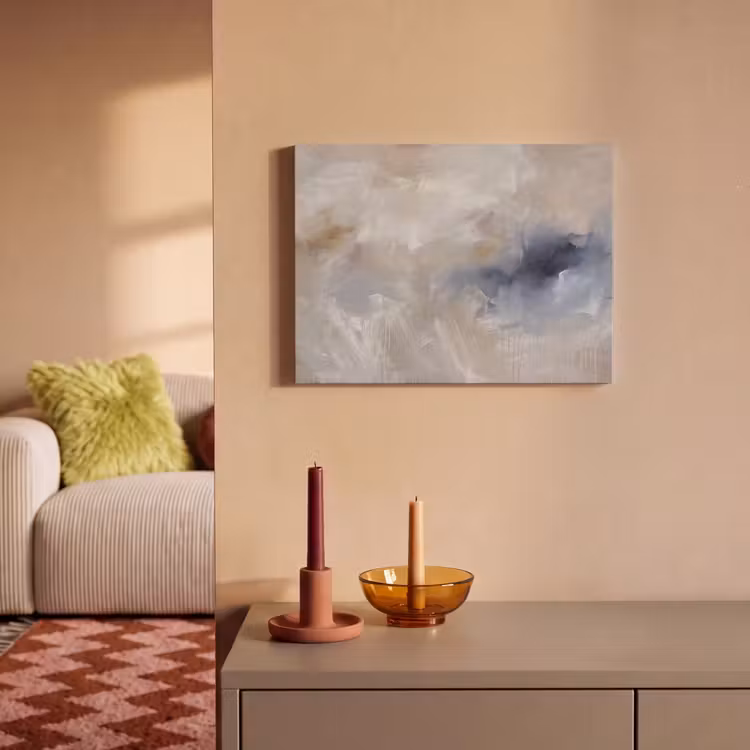 Akoestisch schilderij - Abstract - Wolken - Sfeer - Modern - Beige — 2
