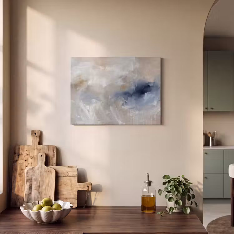 Akoestisch schilderij - Abstract - Wolken - Sfeer - Modern - Beige — 3