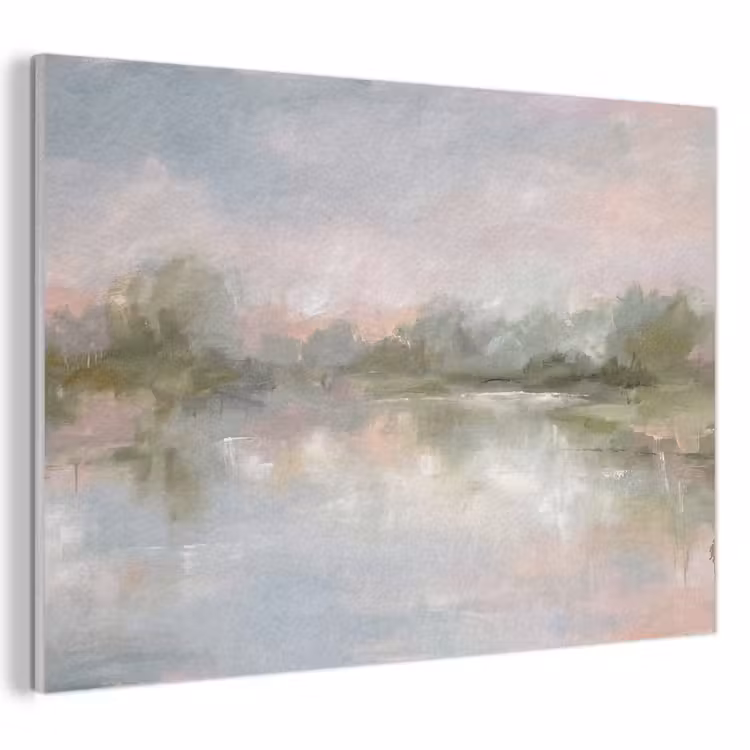 Akoestisch schilderij - Natuur - Landschap - Abstract - Water - Groen — 1