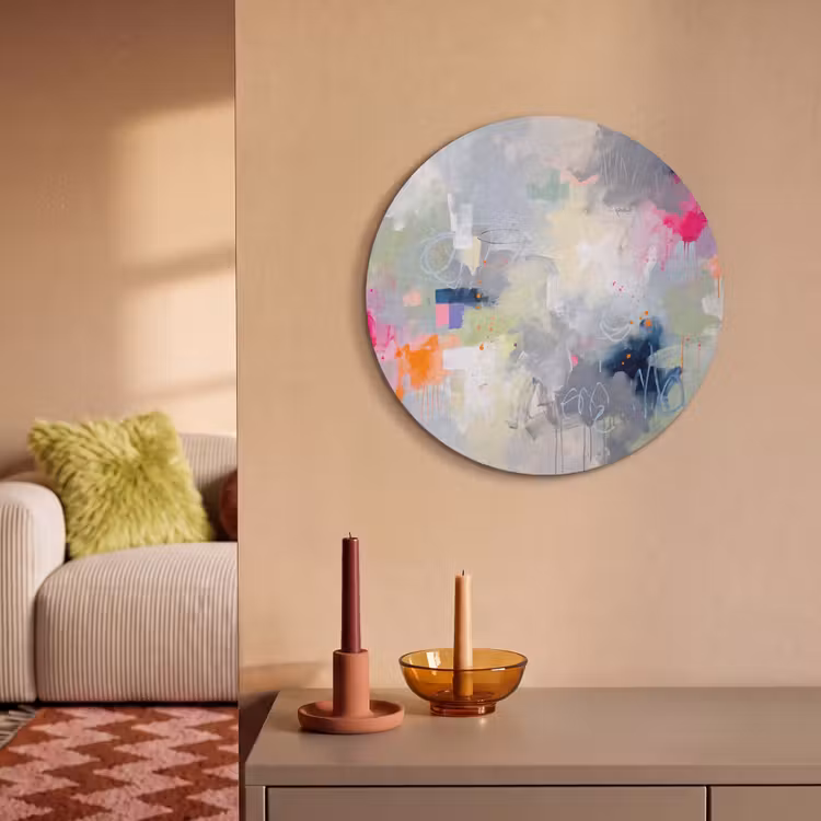Akoestisch schilderij rond - Abstract - Kleurrijk - Modern - Kunst — 3