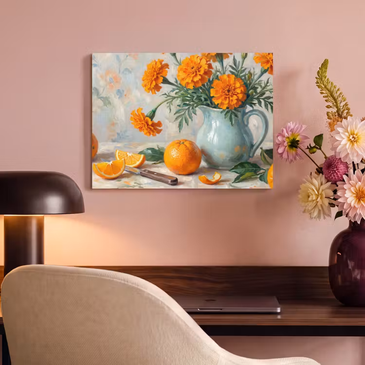 Akoestisch schilderij - Eten - Oranje - Kunst — 4
