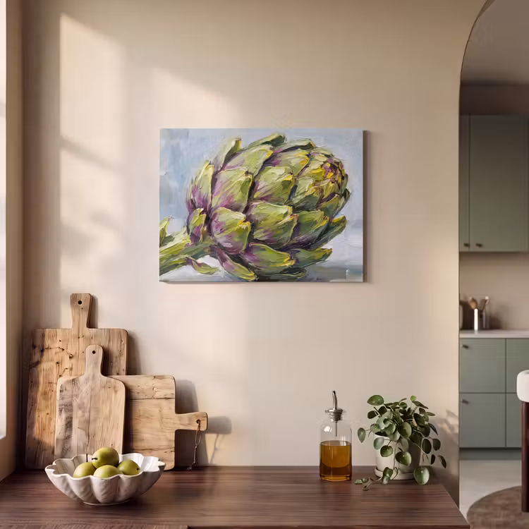 Akoestisch schilderij - Eten - Artisjok - Modern — 3